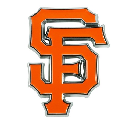 Fan Mats  LLC San Francisco Giants 3D Color Metal Emblem Orange