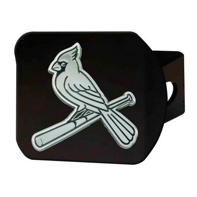 Fan Mats  LLC St. Louis Cardinals Hitch Cover Black Black