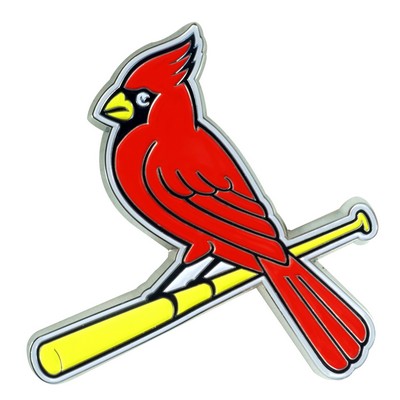 Fan Mats  LLC St. Louis Cardinals 3D Color Metal Emblem Red