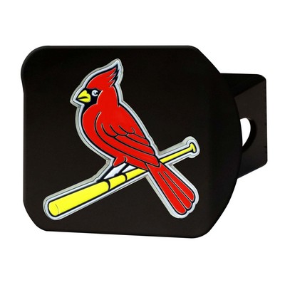 Fan Mats  LLC St. Louis Cardinals Color Hitch Cover Black Black