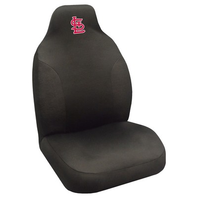Fan Mats  LLC St. Louis Cardinals Embroidered Seat Cover Black