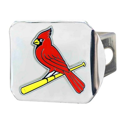 Fan Mats  LLC St. Louis Cardinals Color Hitch Cover Chrome Chrome
