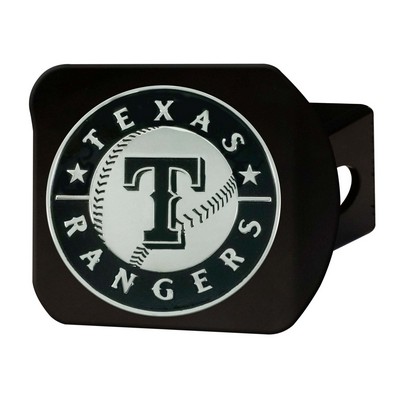 Fan Mats  LLC Texas Rangers Hitch Cover Black Black