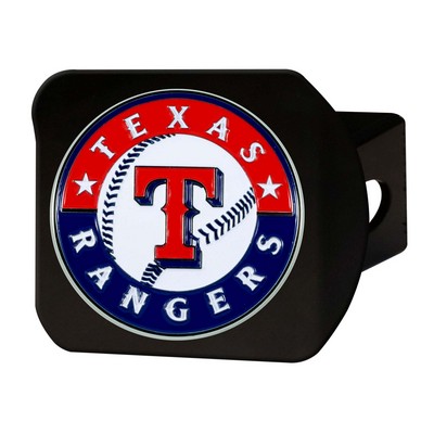 Fan Mats  LLC Texas Rangers Color Hitch Cover Black Black