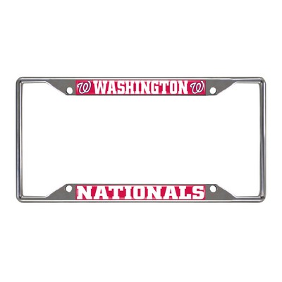 Fan Mats  LLC Washington Nationals License Plate Frame Red