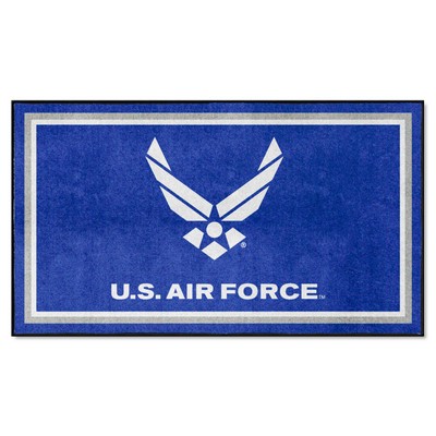 Fan Mats  LLC U.S. Air Force 3ft. x 5ft. Plush Area Rug Blue
