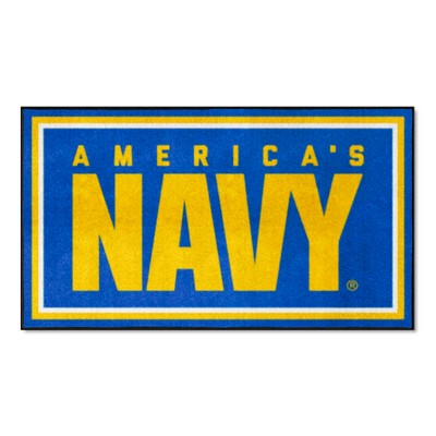 Fan Mats  LLC U.S. Navy n/a 3x5 Rug Blue