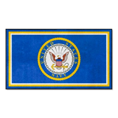 Fan Mats  LLC U.S. Navy n/a 3x5 Rug Blue