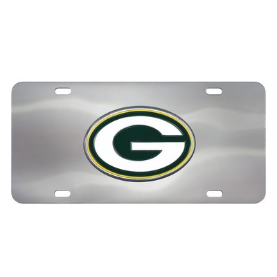Fan Mats  LLC Green Bay Packers 3D Stainless Steel License Plate Stainless Steel