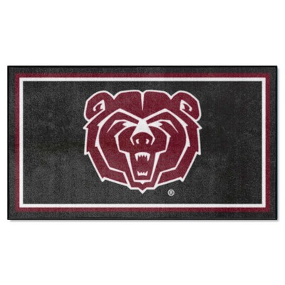 Fan Mats  LLC Missouri State Bears 3x5 Rug Black