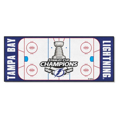Fan Mats  LLC Pittsburgh Penguins Field Runner Mat - 30in. x 72in., 2018 NHL Stanley Cup Champions White