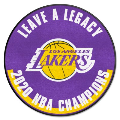 Fan Mats  LLC Los Angeles Lakers 2020 NBA Champions Basketball Rug - 27in. Diameter Purple