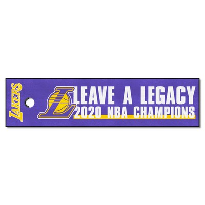 Fan Mats  LLC Los Angeles Lakers Putting Green Mat Purple