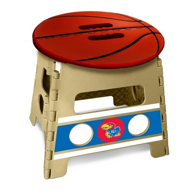 Fan Mats  LLC Kansas Jayhawks Folding Step Stool Tan