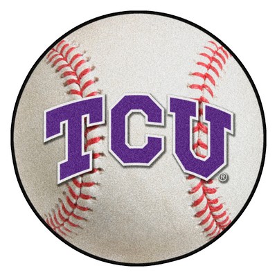 Fan Mats  LLC TCU Horned Frogs Baseball Rug 