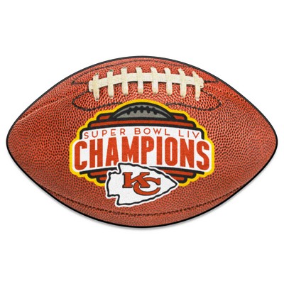Fan Mats  LLC Kansas City Chiefs Football Mat Red