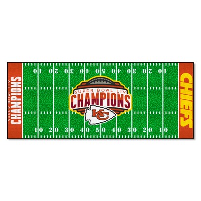 Fan Mats  LLC Kansas City Chiefs Putting Green Mat - 1.5ft. x 6ft., 2020 Super Bowl LIV Champions Red