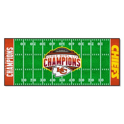 Fan Mats  LLC Kansas City Chiefs Football Field Runner Red