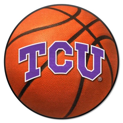 Fan Mats  LLC TCU Horned Frogs Basketball Mat Orange