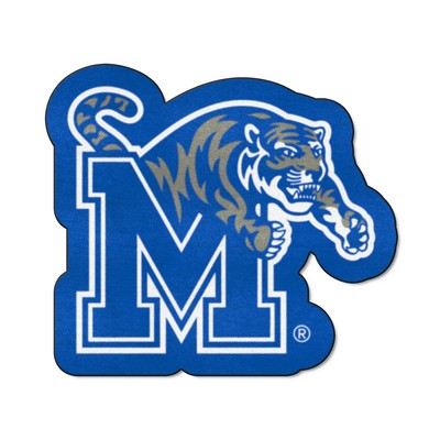 Fan Mats  LLC Memphis Tigers Mascot Rug Blue