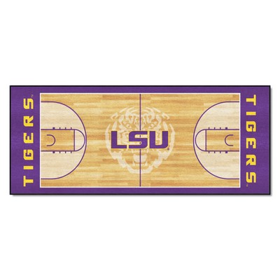 Fan Mats  LLC LSU Tigers NCAA Basketball Runner Purple