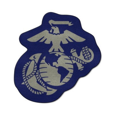 Fan Mats  LLC U.S. Marines Mascot Rug Blue