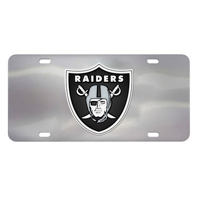 Fan Mats  LLC Las Vegas Raiders Diecast License Plate Stainless Steel