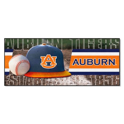 Fan Mats  LLC Auburn Tigers Baseball Runner Black