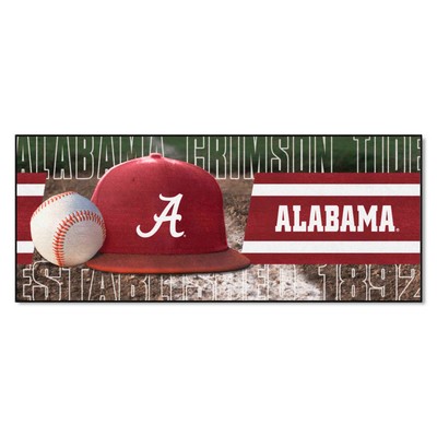 Fan Mats  LLC Alabama Crimson Tide Baseball Runner Black