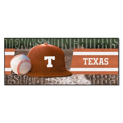 Fan Mats  LLC Texas Longhorns Baseball Runner Rug - 30in. x 72in. Brown