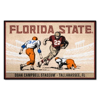 Fan Mats  LLC Florida State Seminoles Starter Mat Ticket Tan