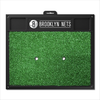 Fan Mats  LLC Brooklyn Nets Golf Hitting Mat Green