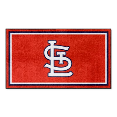 Fan Mats  LLC St. Louis Cardinals 3ft. x 5ft. Plush Area Rug Red