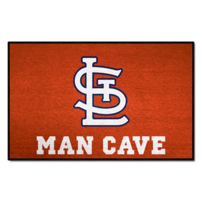 Fan Mats  LLC St. Louis Cardinals Man Cave Starter Mat Accent Rug - 19in. x 30in. Red