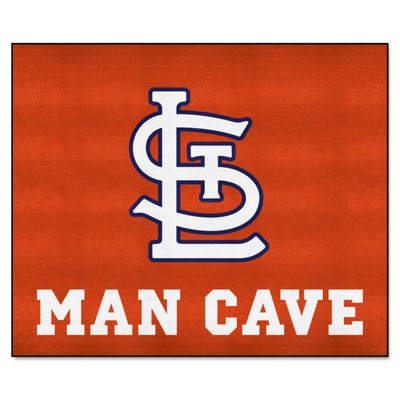 Fan Mats  LLC St. Louis Cardinals Man Cave Tailgater Rug - 5ft. x 6ft. Red