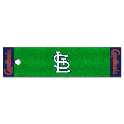 Fan Mats  LLC St. Louis Cardinals Putting Green Mat Green