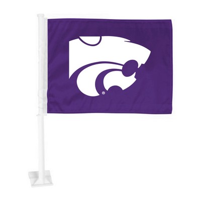 Fan Mats  LLC Kansas State Wildcats Car Flag Purple