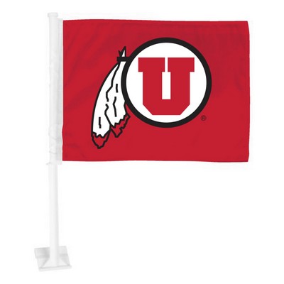 Fan Mats  LLC Utah Utes Car Flag Red