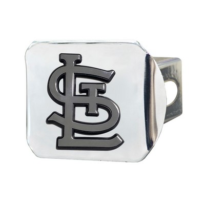 Fan Mats  LLC St. Louis Cardinals Hitch Cover Chrome Chrome
