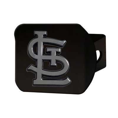 Fan Mats  LLC St. Louis Cardinals Hitch Cover Black Black