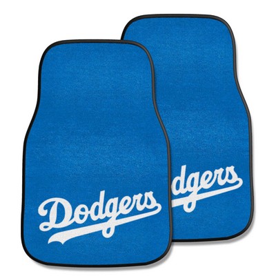 Fan Mats  LLC Los Angeles Dodgers 2-pc Carpet Car Mat Set Blue