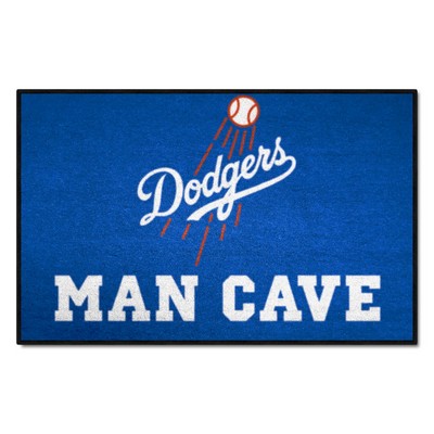 Fan Mats  LLC Los Angeles Dodgers Starter Mat Man Cave Blue