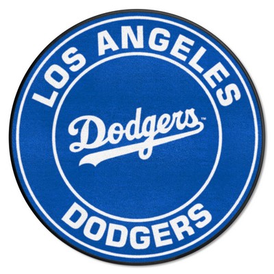 Fan Mats  LLC Los Angeles Dodgers Roundel Rug - 27in. Diameter Blue