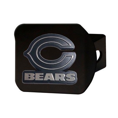 Fan Mats  LLC Chicago Bears Hitch Cover Black Black