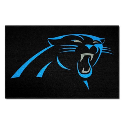 Fan Mats  LLC Carolina Panthers Starter Mat Black