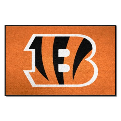 Fan Mats  LLC Cincinnati Bengals Starter Mat Accent Rug - 19in. x 30in. Orange