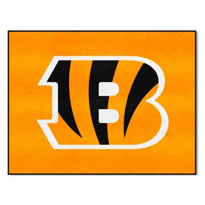 Fan Mats  LLC Cincinnati Bengals All-Star Rug - 34 in. x 42.5 in. Orange
