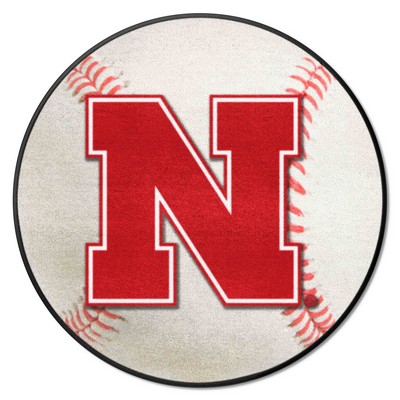 Fan Mats  LLC Nebraska Cornhuskers Baseball Mat White