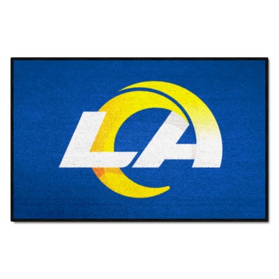 Fan Mats  LLC Los Angeles Rams Starter Mat Blue