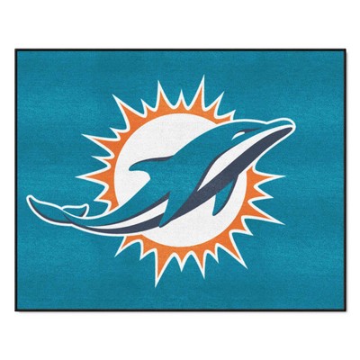 Fan Mats  LLC Miami Dolphins All-Star Mat Aqua